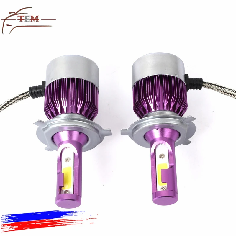 Auto lighting system car 7600 lumen h7 mini led headlight for c6 h11 cob chip