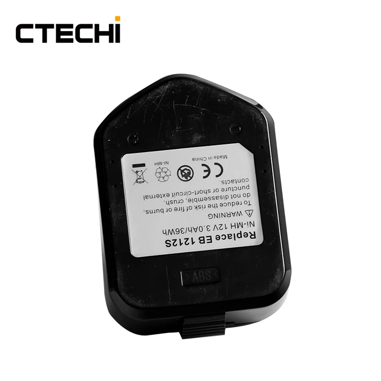 
CTECHi 12V 1500mAh 2.0Ah 3.0Ah Ni-Cd Ni-MH Tool Rechargeable Battery for EB1212S/1212S/1214L/1214S 320386 320606 