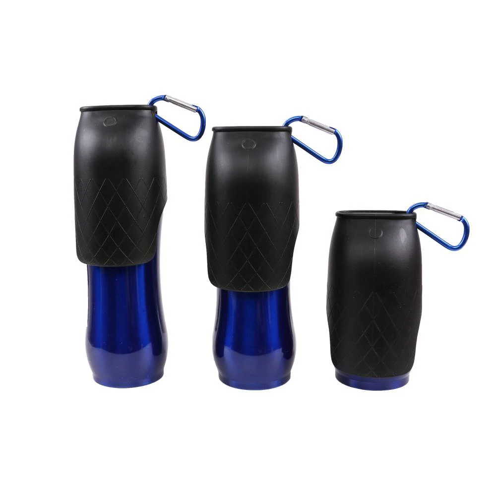 
300 600 750ml Stainless Steel Outdoor Travel Portable Pet Dog Drinking Water Bottle 