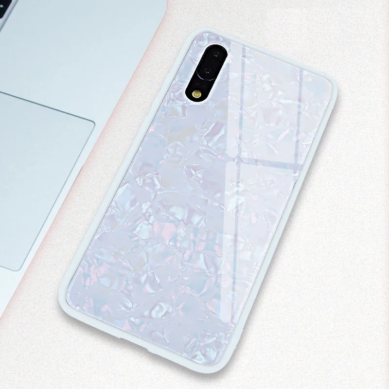 C265 New Arrival High Quality Good Quality TPU Tempered Glass Case Print Phone Case for Huawei P20 Pro