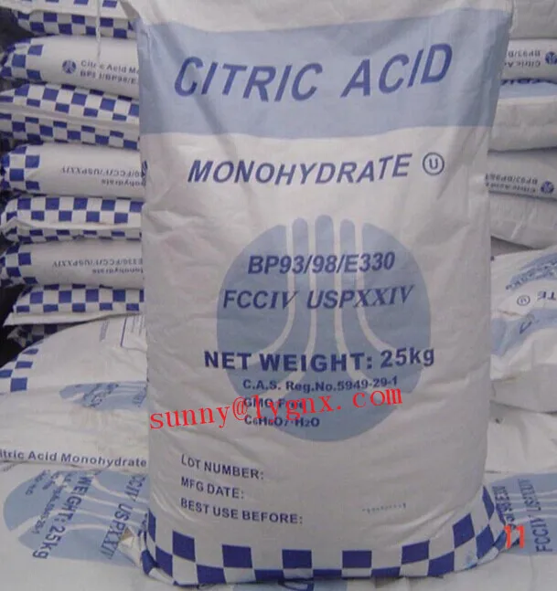 kosher Organic Citric Acid BP98/E330/FCC/FCCV