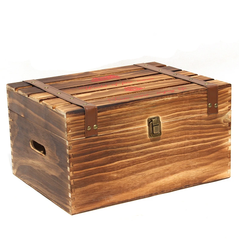 Деревянная Подарочная коробка для вина ручной работы по заводской цене