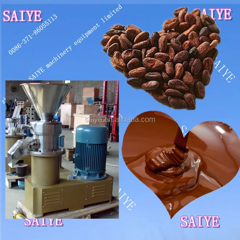 hot sale cocoa bean grinding machine cacao nib colloid mill 0086-13298176400