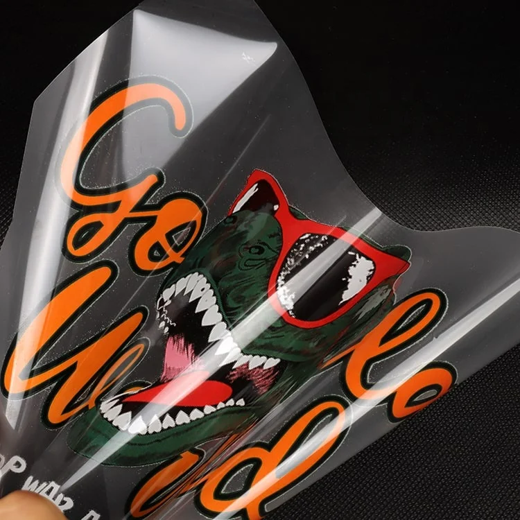 U-Meking High Quality Hot Sale Personalized T-shirt Tagless Printed Clothing Iron on Custom Thermal Transfer Stickers