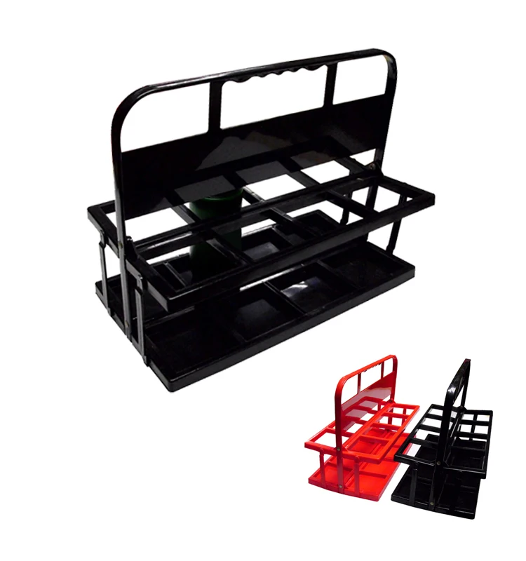 
custom logo large size plastic 8 Pack foldable water Bottle Carrier / ABS PP 8 bottles holder 