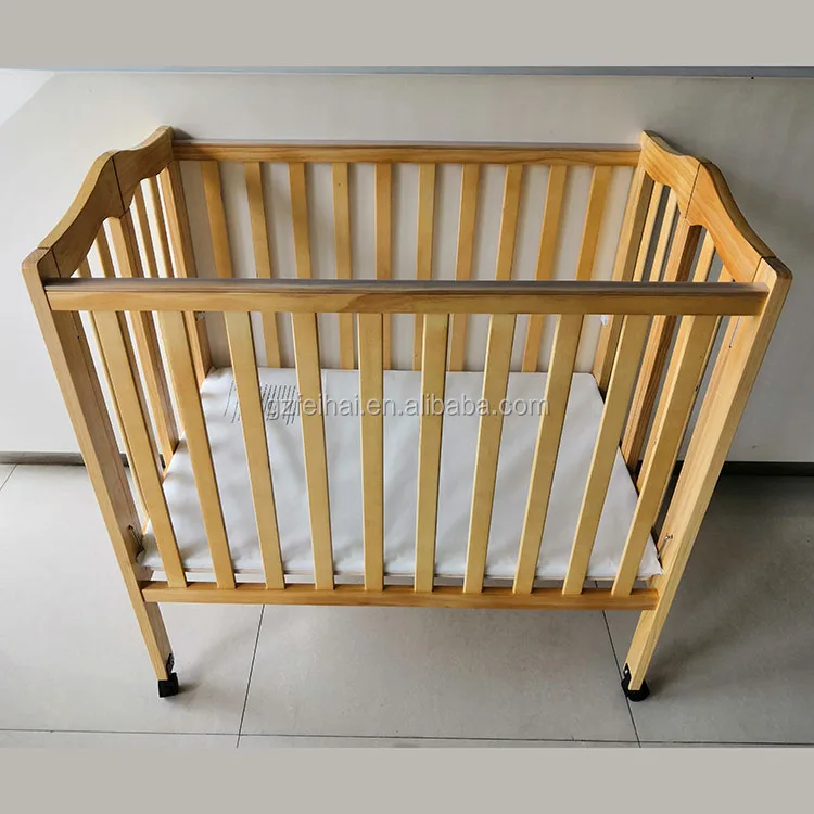 
2019 wooden baby crib white for hotel use 