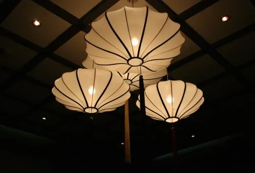 Азиатское украшение для дома, Китайская античная шелковая ткань, фонарь