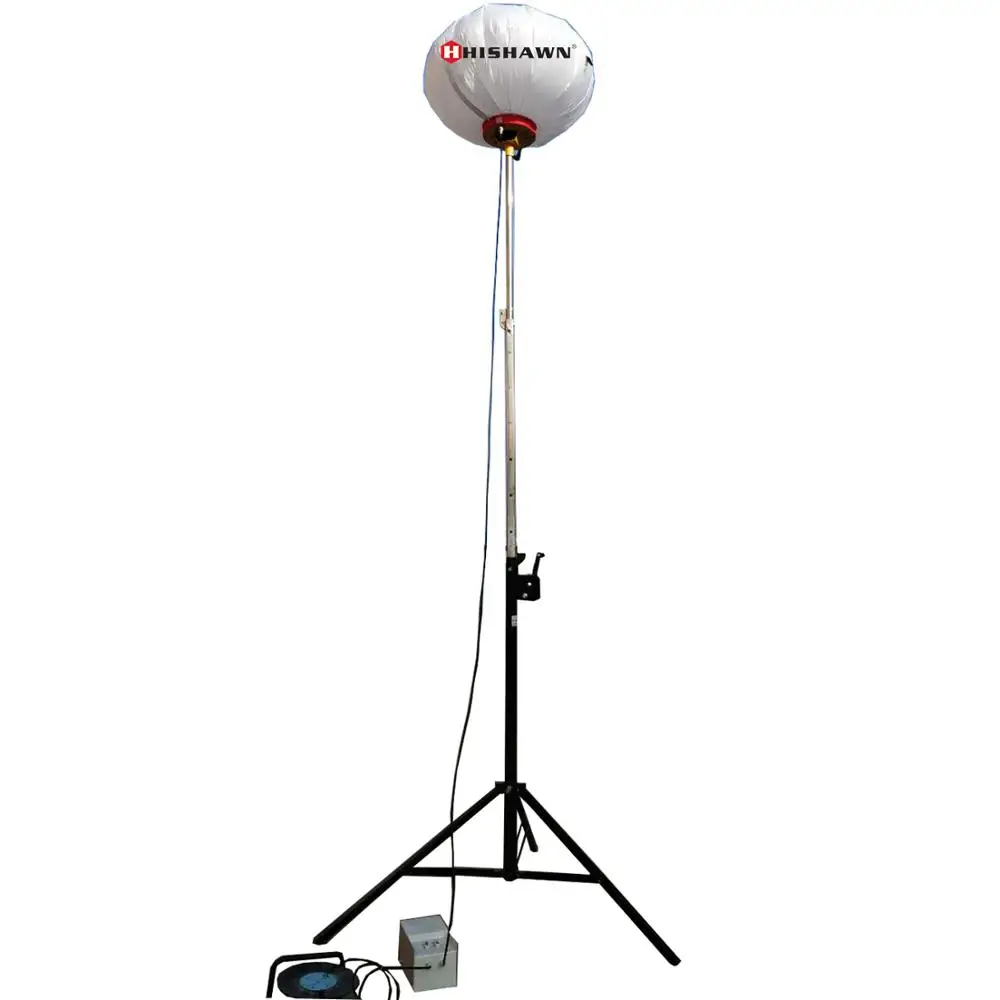 4.5m high telescopic mast manual lift tripod balloon lighting tower