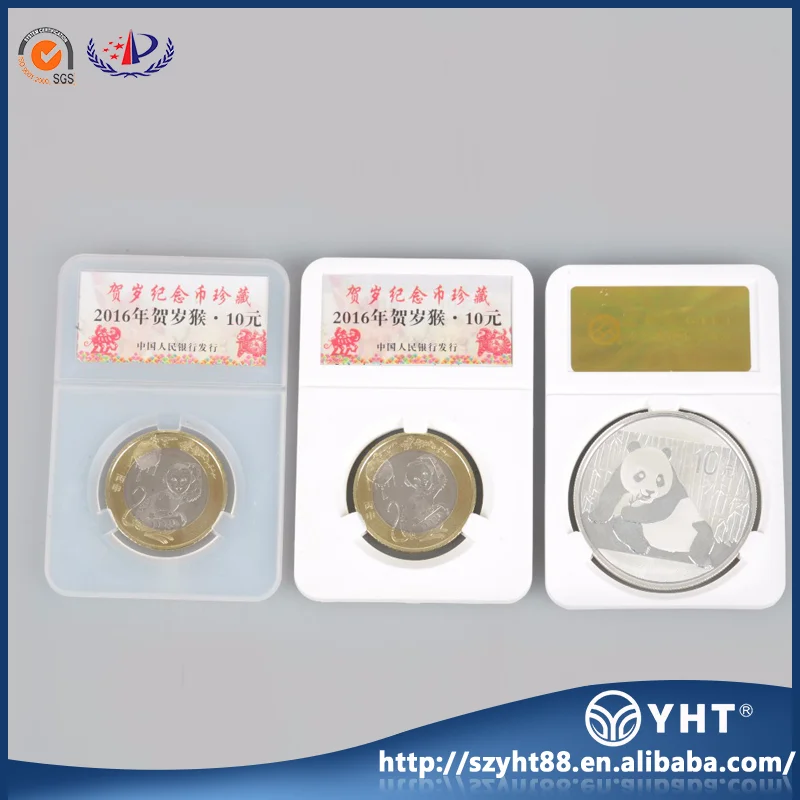 
Custom inner various diameter clear acrylic coin display holder slabs 