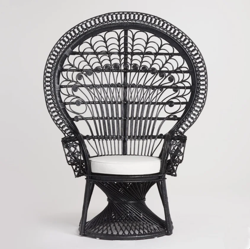
Natural Wicker Rattan Peacock Chair 