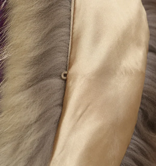 Factory Price Fur Trimming/Real Racoon Fur Natural Raccoon Large Fur Collar