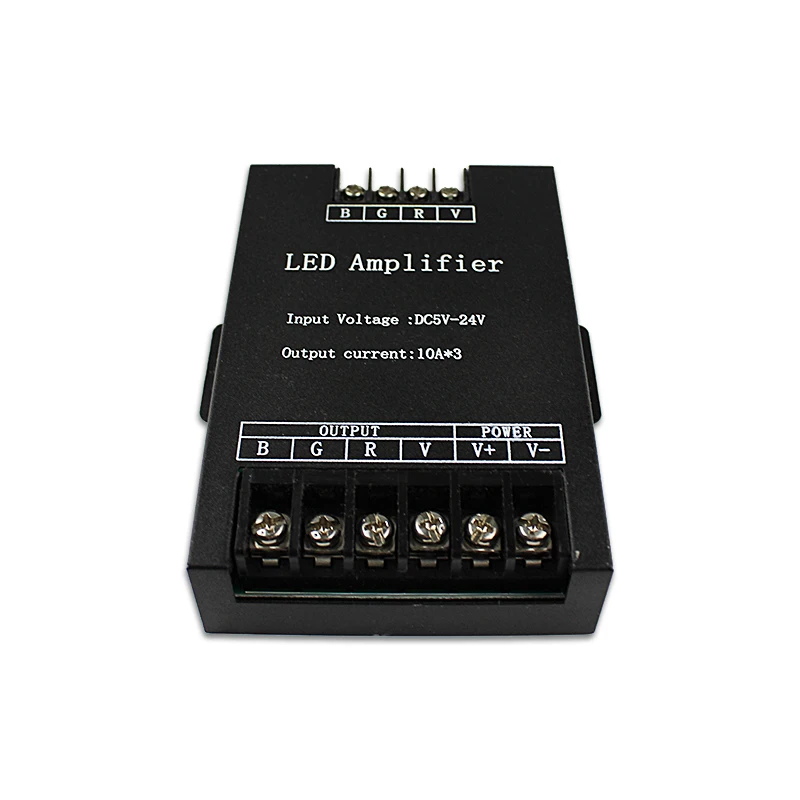
DC5-24V 30A RGB LED Amplifier for Flexible LED Strip Power Repeater Console Controller 