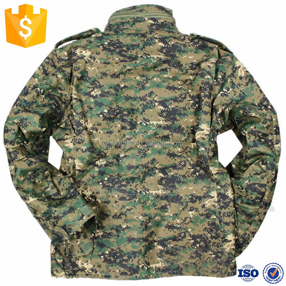 Digital Woodland Jackets Warm Coat Rip-stop Waterproof M65 Field Parka Winter Jacket