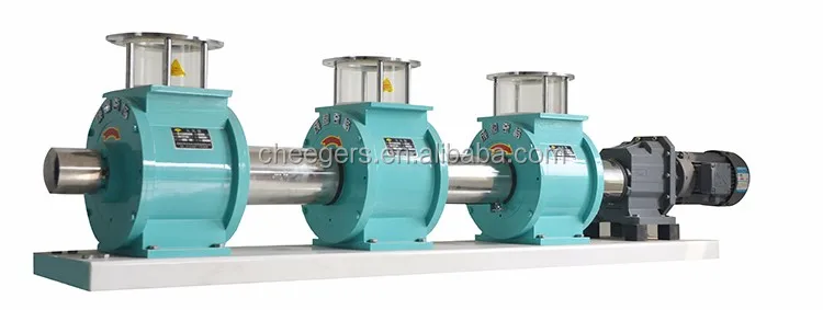 Series Airlock Rotary Valve Unit with Stainless Steel Cover