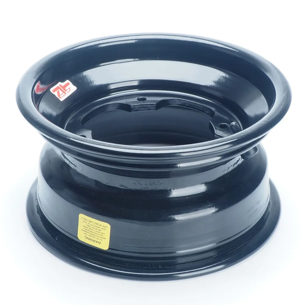 Свернутое алюминиевое колесо, глянцевое черное переднее колесо для квадроцикла 10x5 - 3 + 2 офсет-4/156 для квадроциклов