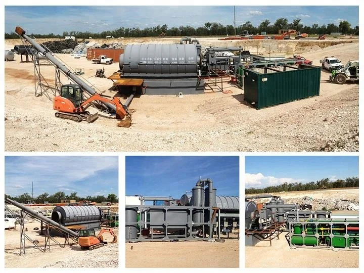 
Tyre Pyrolysis Machine processing of car tires rubber TO Fuel Oil 