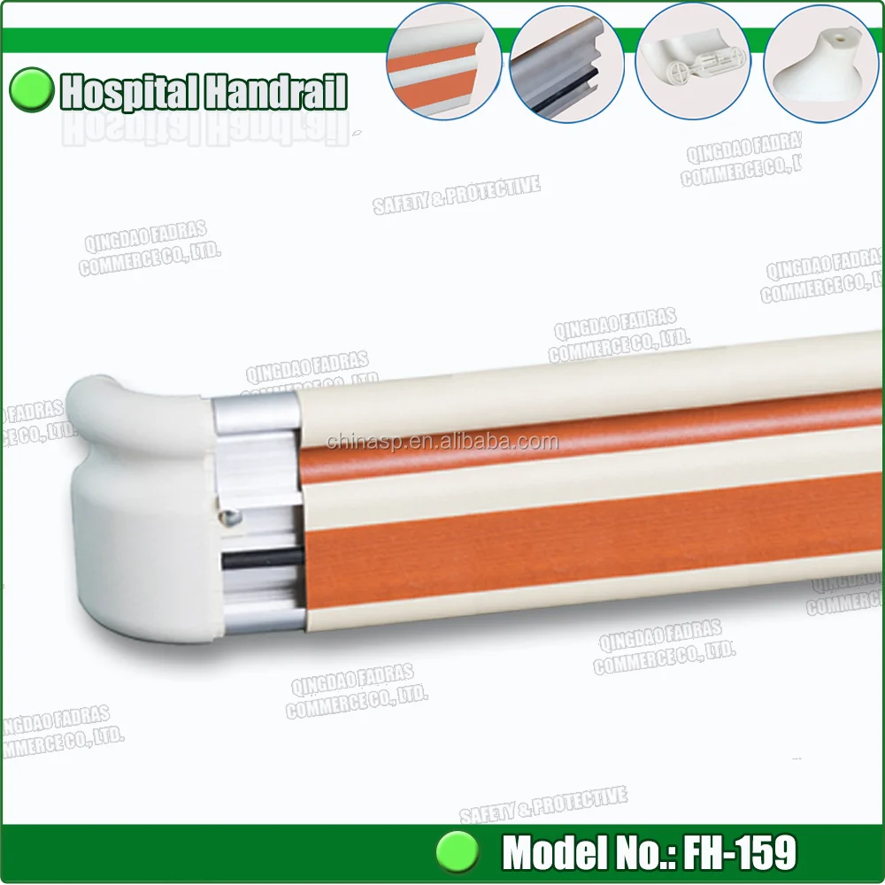 PVC Plastic Medical Hospital Hallway Handrail for Corridor