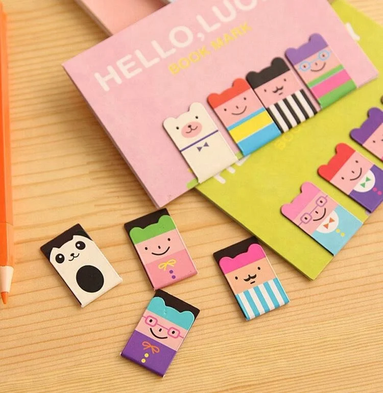 
Hot promotional magnetic folding paper bookmark 