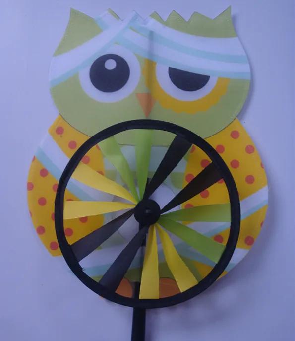 Owl cartoon windmill pinwheel for kids