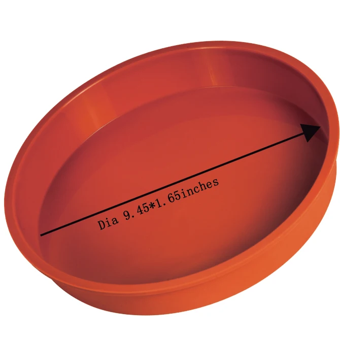 big size round cake mold silicone pizza baking pan