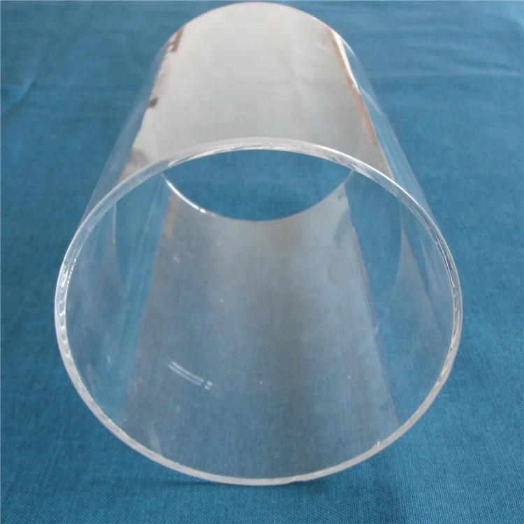 200 мм кварцевое стекло большого диаметра 200 мм Стеклянная кварцевая трубка