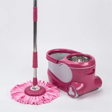magic sticker  cleaning  360 spinning   mop  with adjustable  handle