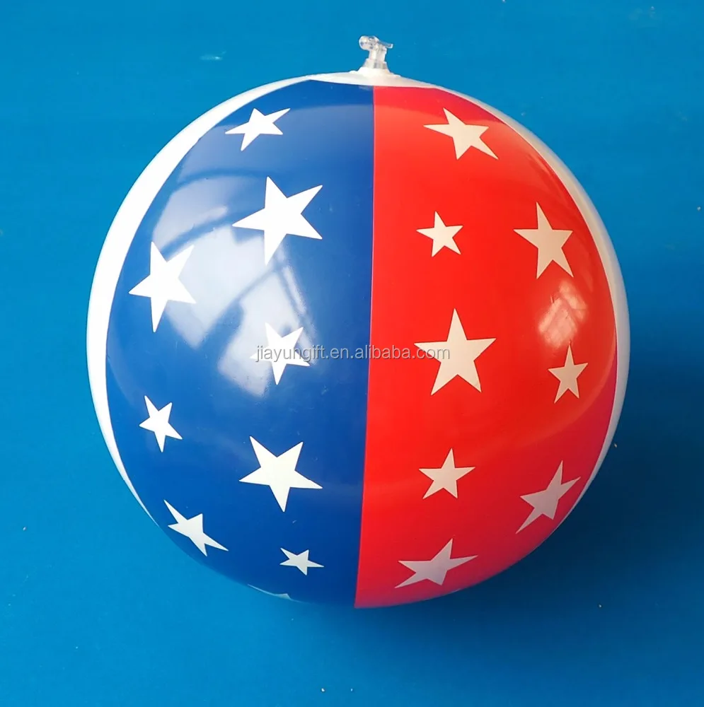 inflatable beach ball with star printing