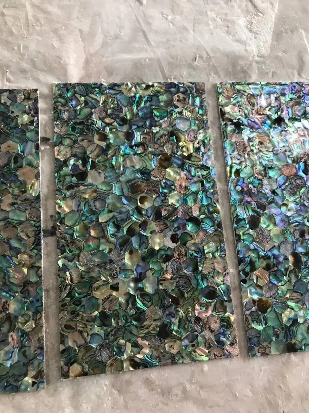 Iridescent Abalone Mother Of Pearl Shell Backsplash Wall Tiles Mosaics Panels Customized