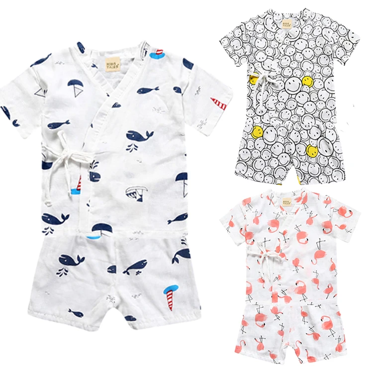 
Wholesale 100% Cotton Printing Baby Sleepwear Pajamas 