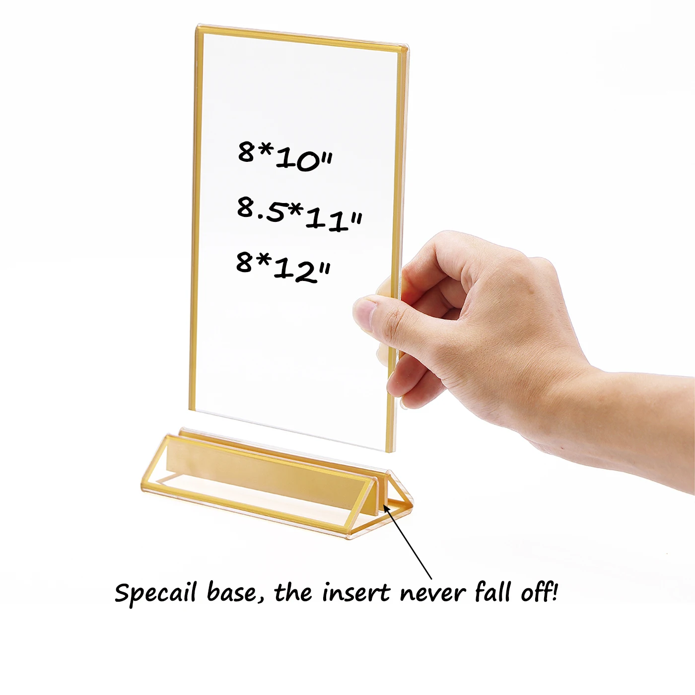 8.5x11 Acrylic Menu Holders Acrylic Display Sign Holder