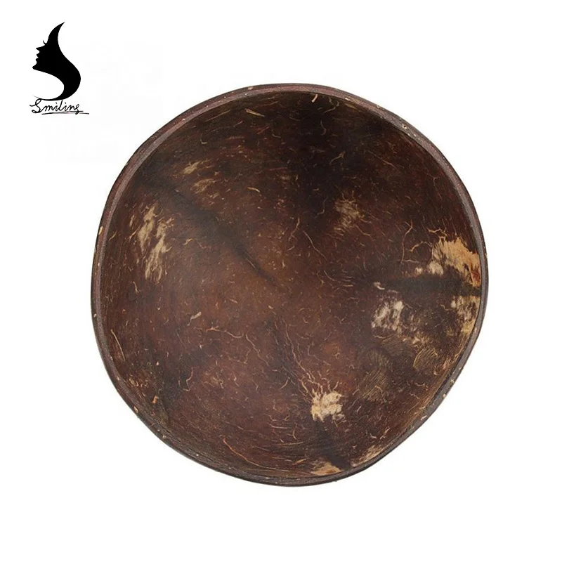 
100% Nature Eco FriendlySalad Bowl Thailand Coconut Shell Soup Bowl 
