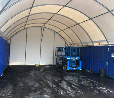 High quality 40ft x 20ft steel frame Container Shelter/ canopy/ tent