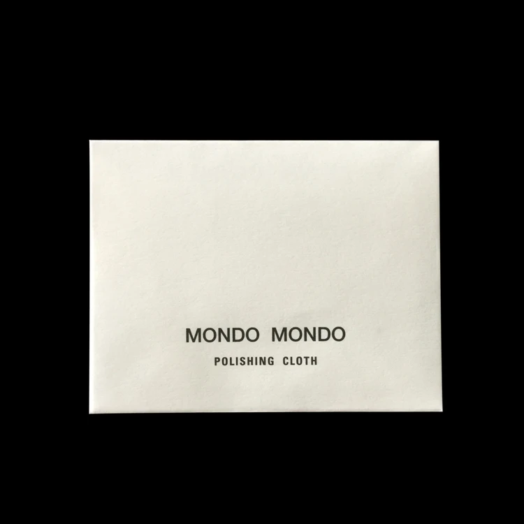 Individual paper envelope packed microfiber suede jewelry polishing cloths