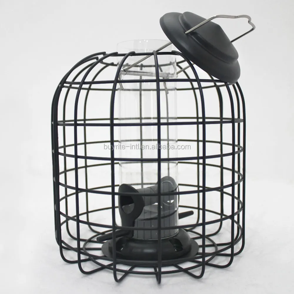 Small traditional Powder coating Metal Squirrel Proof Mixed Seed Bird Feeder