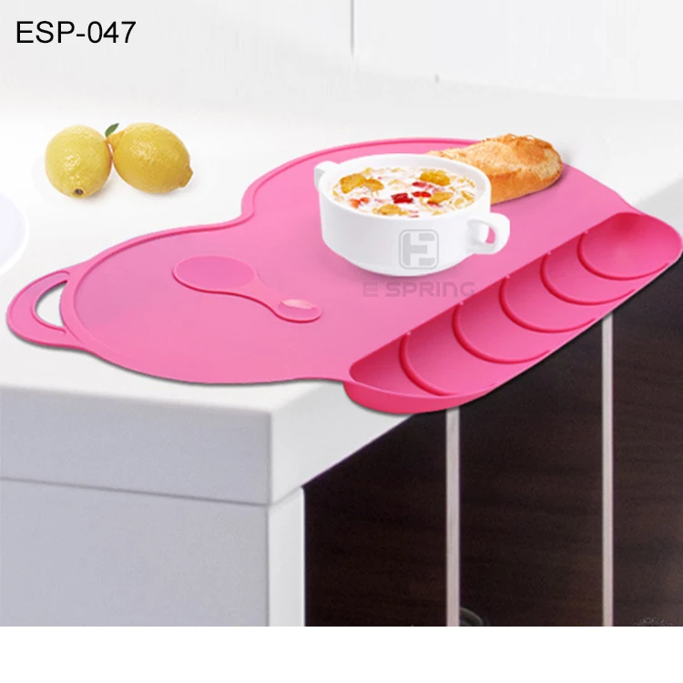 Catch Food and Prevent Messes Baby Bowl Set Silicone Large Feeding Mat for Kids Silicone Placemats Mats & Pads Accept Europe
