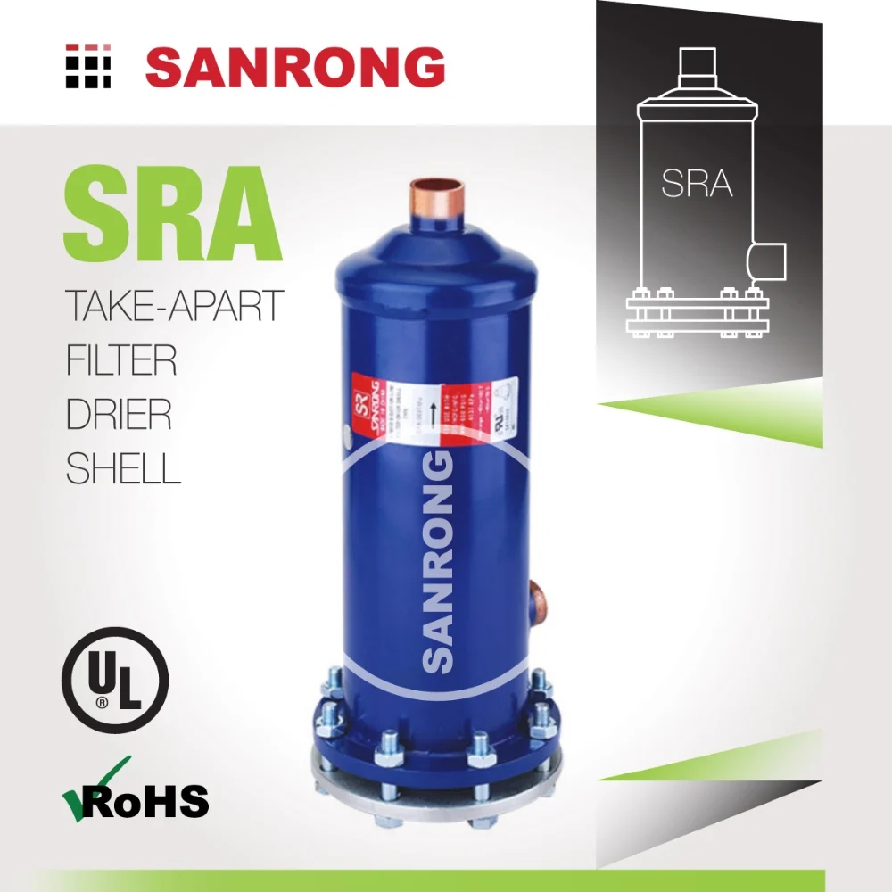 Sanrong г-жа кондиционирования воздуха, сменный сердечник фильтр-осушитель, холодильное фильтр-осушитель оболочки со сменными стержневой опорный изолятор