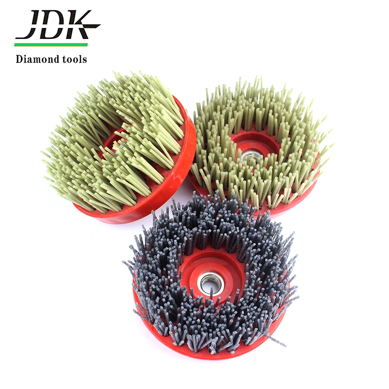 125mm round brush stone surface antique brush for marble granite connection tungsten carbide abrasive brush