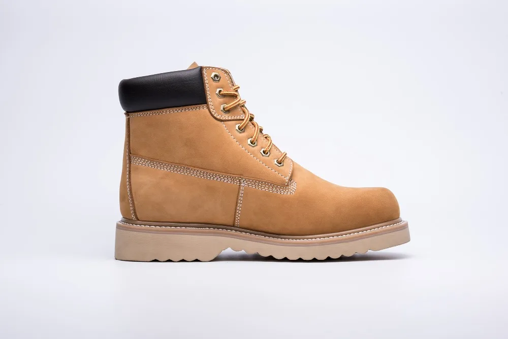 
PU injection Classic genuine leather esd safety shoes safety work boots leather boots with steel toe 