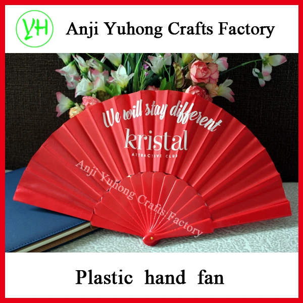 
Promotional Plastic Hand Fan With Paper Printed 