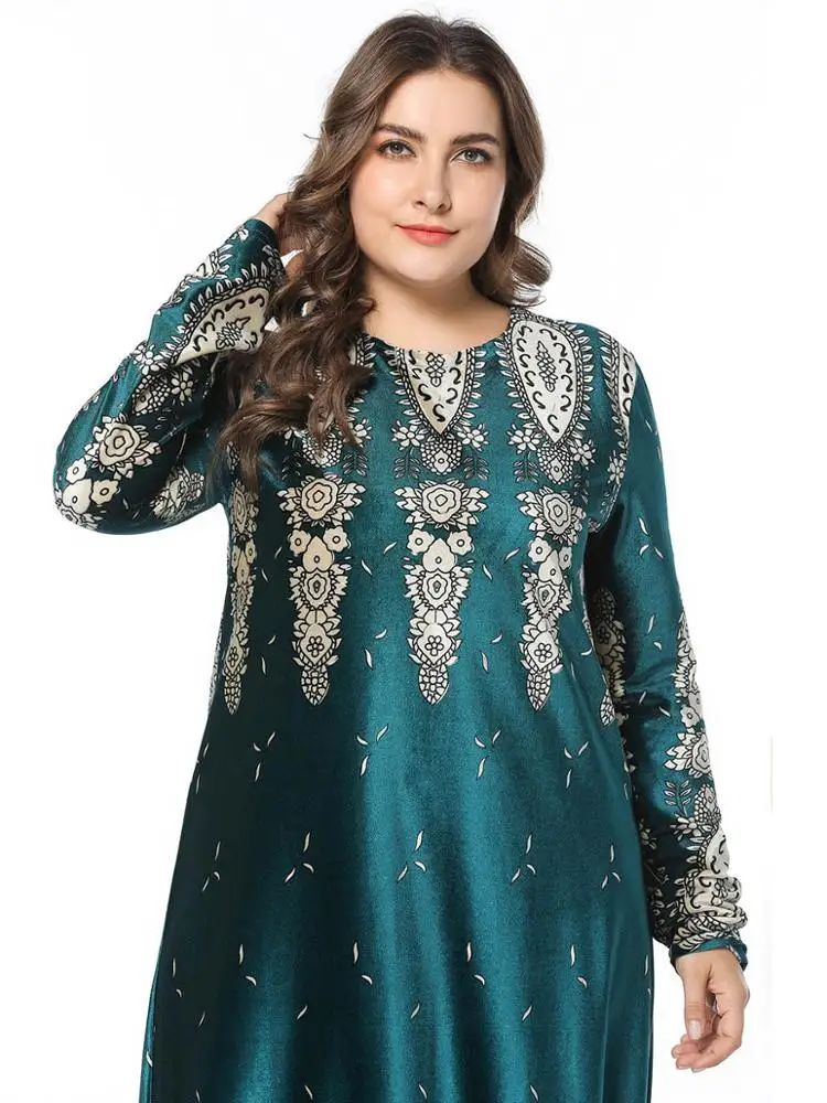 A4249 New Dubai Kaftan Fancy Abaya Jalabiya Beaded Green Caftan Dress