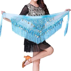 Women Halloween Costume Belly Dancing Costume Hip Scarf Festival Belt Party Oriental Bellydance Cheaper Sequined Tassel Skirt