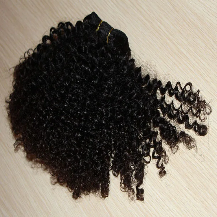 Malaysian virgin afor kinky curly bulk human hair weaving wholesale in south africa