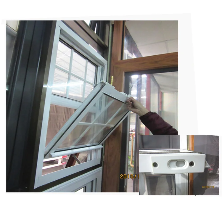Factory directly price aluminium profile single hung vinyl window