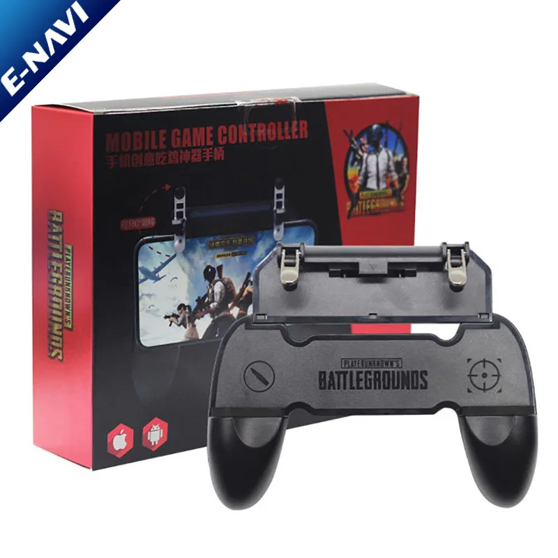 2019 Newest W10 Game Handle Sensitive Shoot Aim Buttons PU BG Mobile Game Joystick