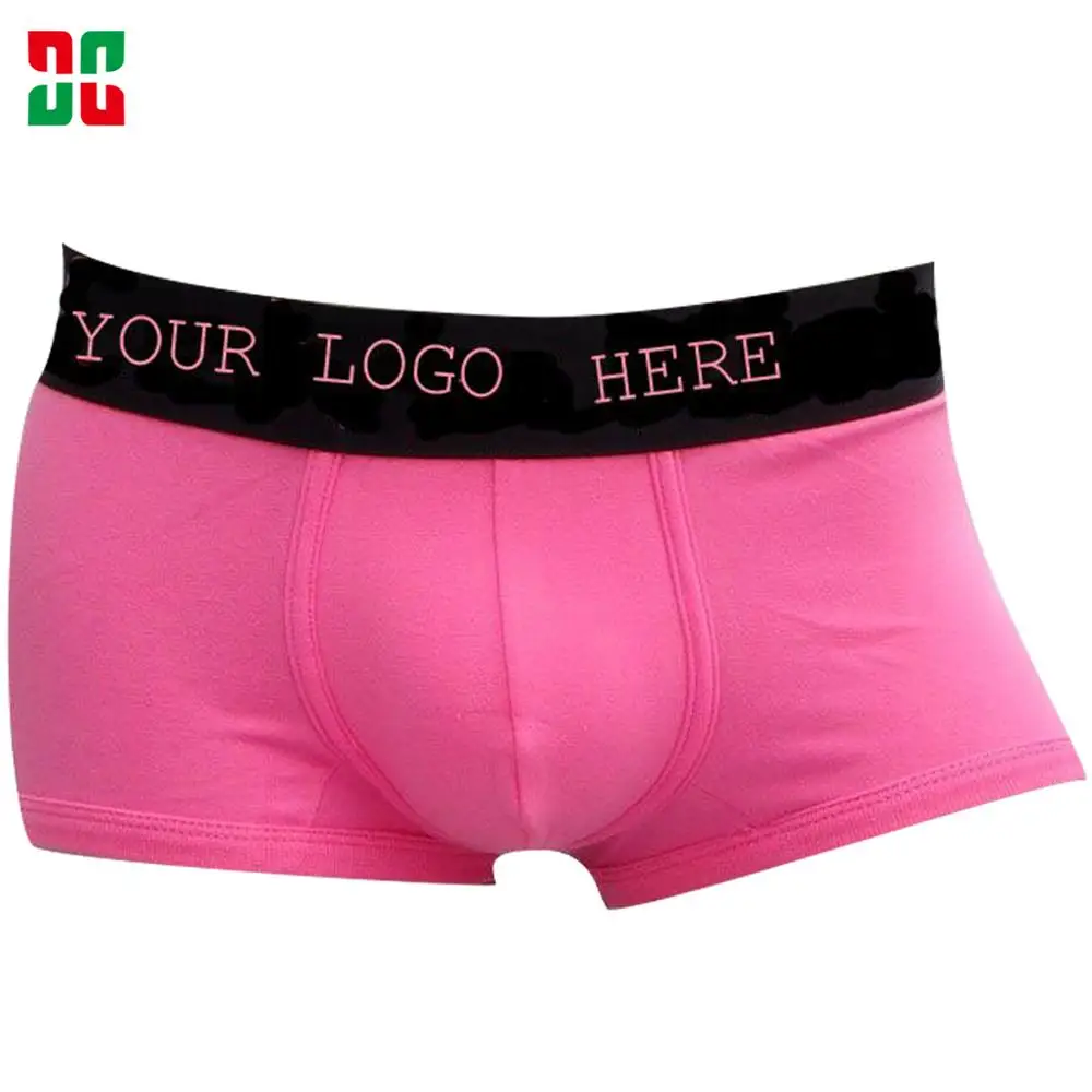logo waist organic cotton solid boxer mans basic underwear men