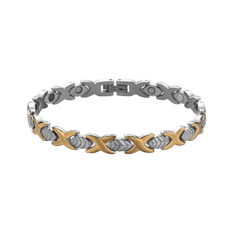 Loftily Jewelry Hot Sale Quantum Energy Titanium Steel Bracelet Health Medical Magnetic Germanium Bracelet for Mom