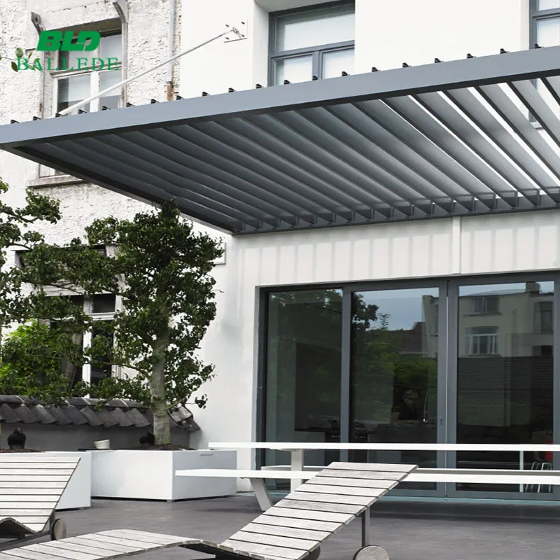 Моторизованная Водонепроницаемая наружная алюминиевая потолочная беседка 3x3