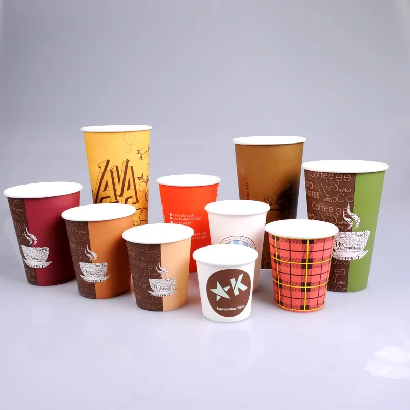  Торговый автомат 12 унций бумажный стаканчик с принтом/одноразовые бумажные стаканчики крышками/бумажные для кофе чаши