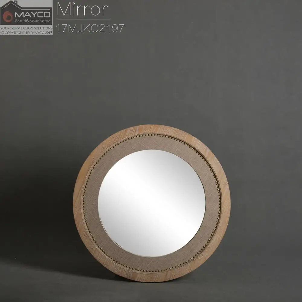 Mayco Antique Large Vintage Farmhouse Hand Carved Wooden Mirror Frames , Luxury Design Decoration Wall Mirror