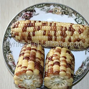 Frozen colorful corn